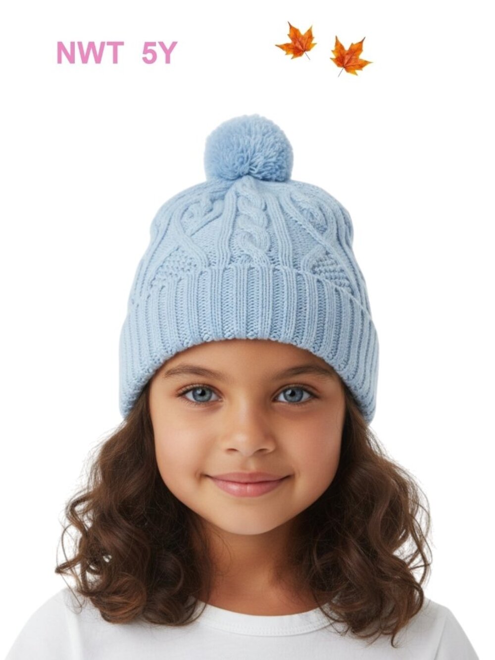 Vignette Sky Blue Knit Hat/Beanie